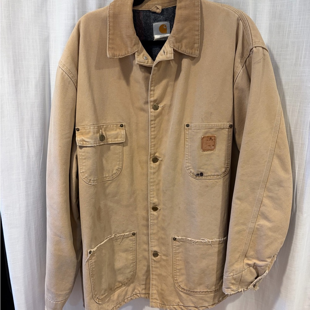 Carhartt Men's Beige Shirt Jacket